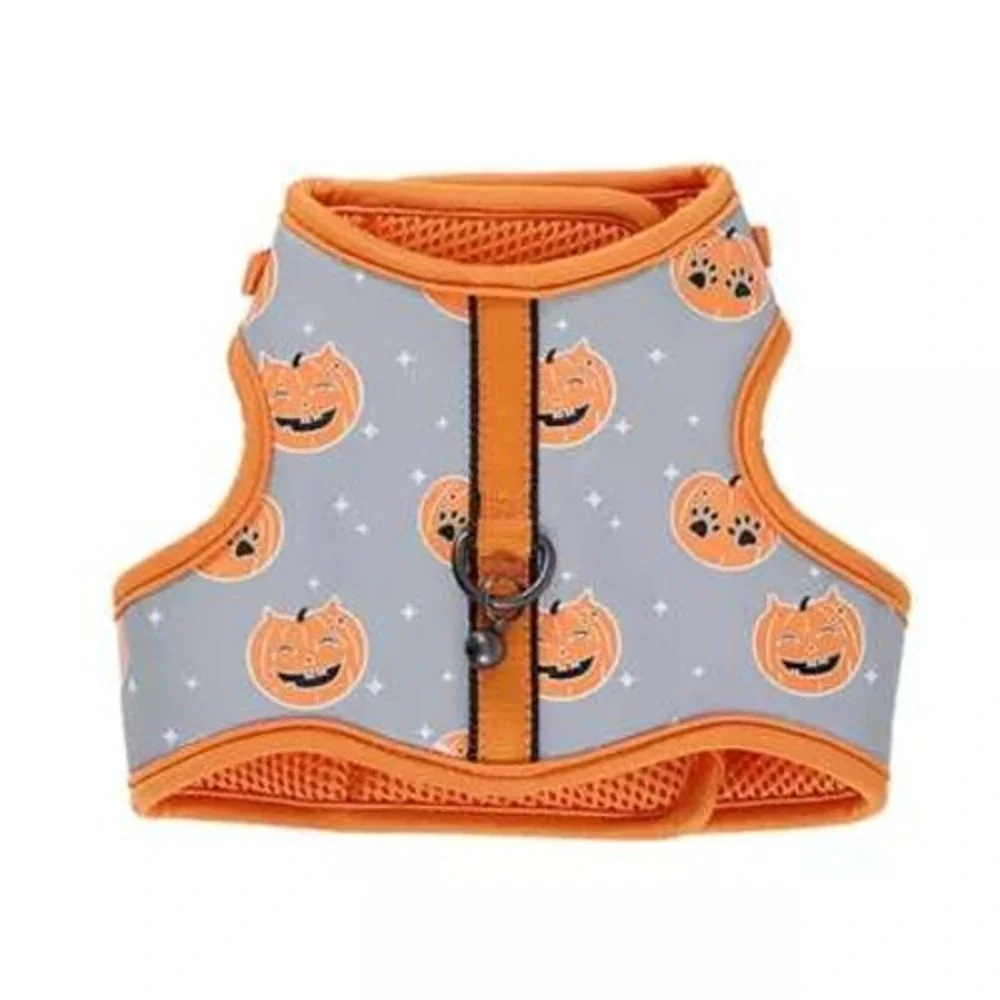Thrills & Chills Reflective Cat Harness & Leash Set Pumpkin Halloween Costume‎